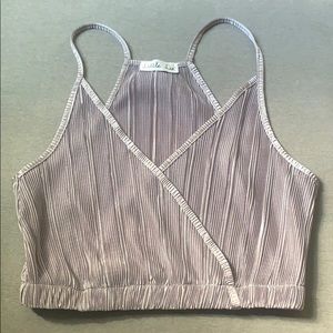 Little Lie Pleated Crop Top